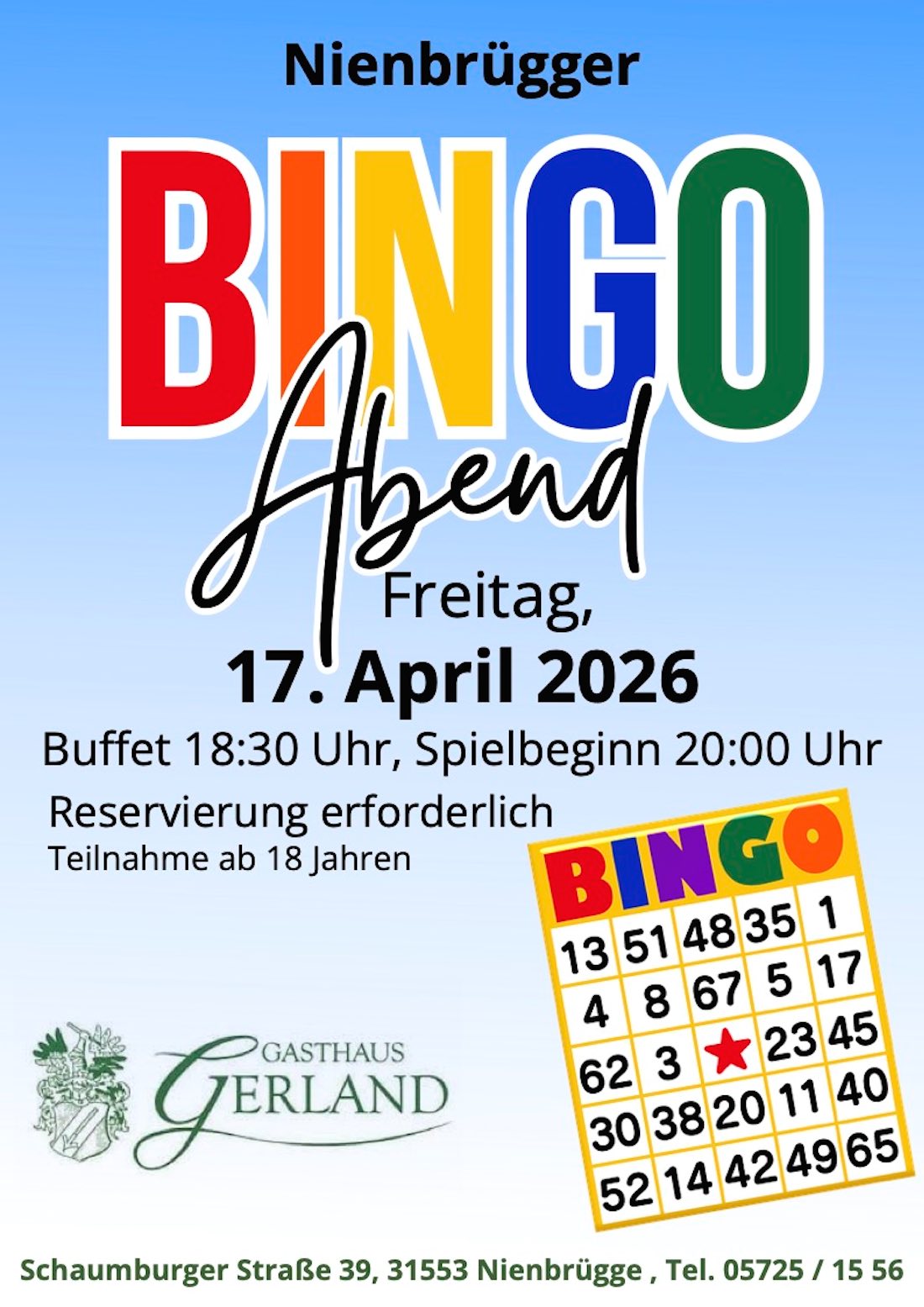 Bingo 17.04.2026