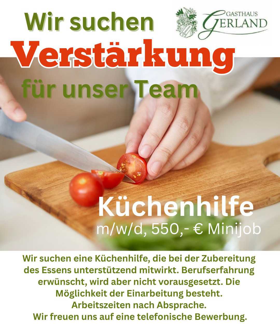 Küchenhilfe gesucht