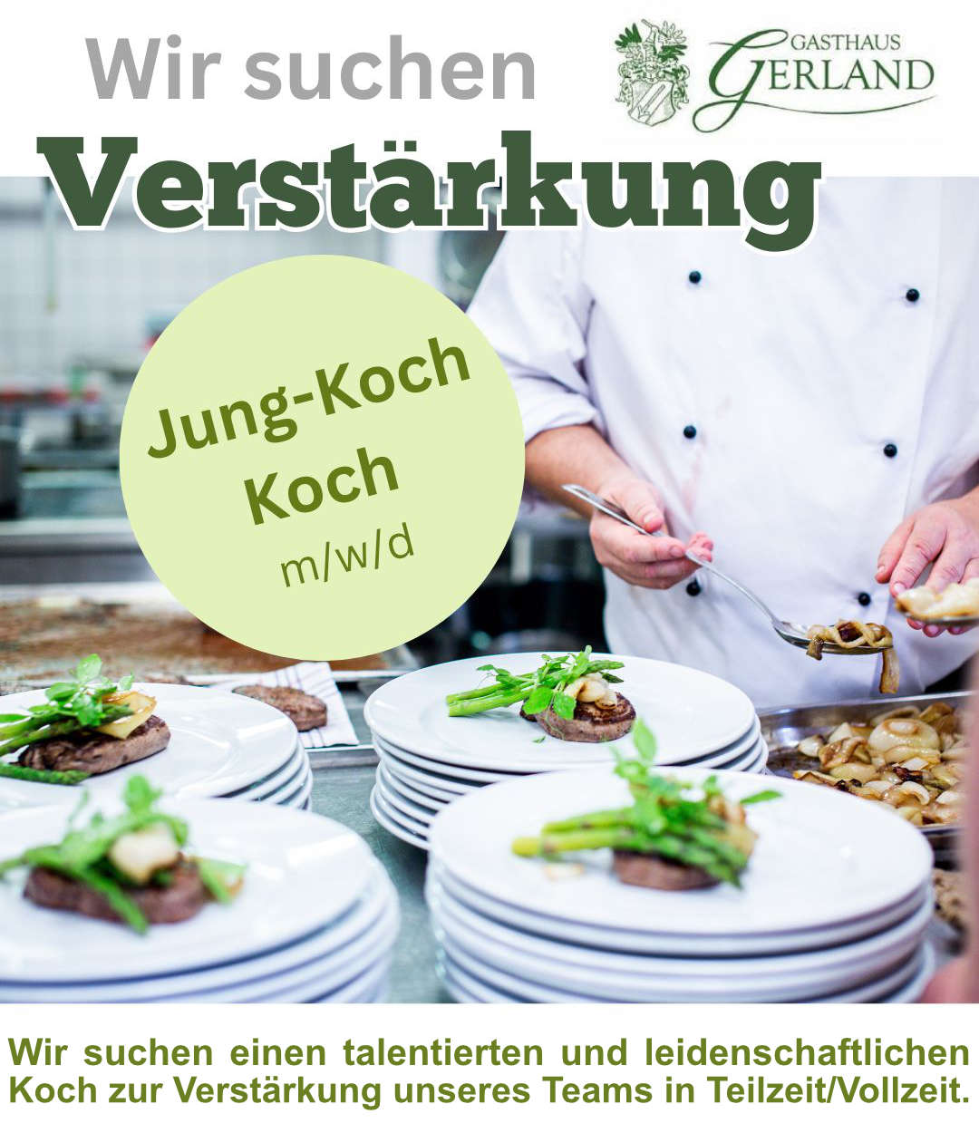 Jung-Koch Koch gesucht