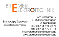 Elektrotechnik Bremer